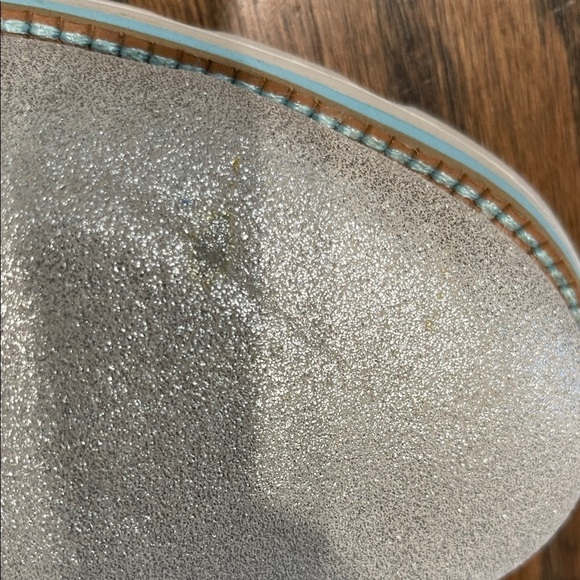 Skechers Silver Lace-Up Boots with Blue Highlights 9.5 Women’s - Picture 10 of 14